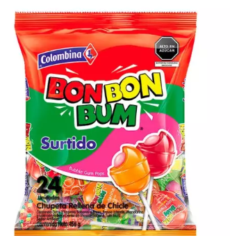 Bon Bon Bum Surtido x 24 UND